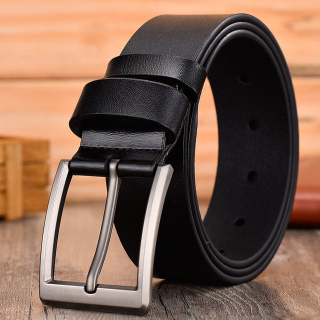 JIFANPAUL leather men's belt classic pin buckle design fashion modern youth jeans decorative high quality new belt free shipping