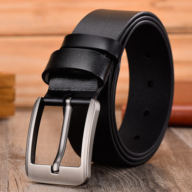 JIFANPAUL leather men's belt classic pin buckle design fashion modern youth jeans decorative high quality new belt free shipping