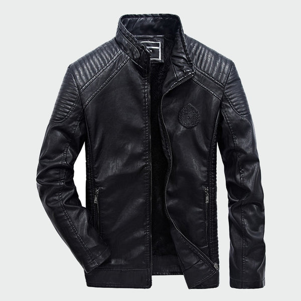Men's Leather Jackets Autumn Winter PU Coat Men Plus Velvet Outerwear Biker Motorcycle Male Jacket Mens Brand Clothing 6XL ML002