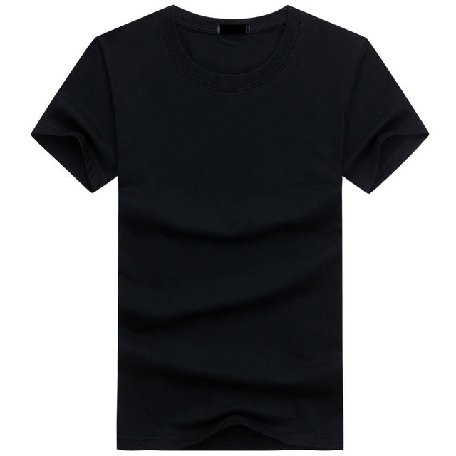 2019 High Quality Fashion Mens T Shirts Casual Short Sleeve T-shirt Mens Solid Casual Cotton Tee Shirt Summer Clothing 5XL TX112