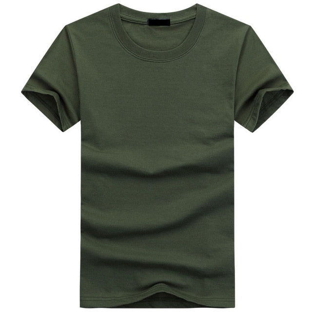 2019 High Quality Fashion Mens T Shirts Casual Short Sleeve T-shirt Mens Solid Casual Cotton Tee Shirt Summer Clothing 5XL TX112