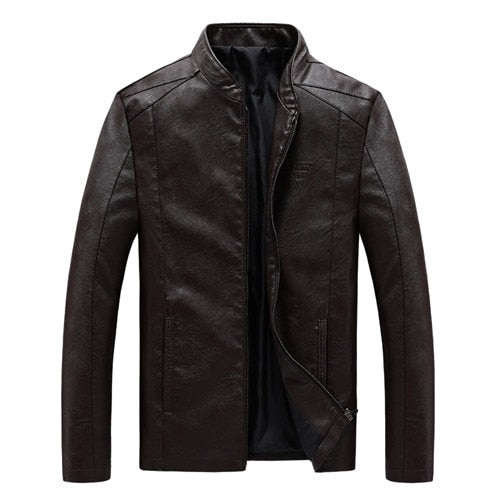 UNCO&BOROR plus size M~7XL 8XL Men's PU Jackets Coats Motorcycle Leather Jackets Men Autumn Leather Clothing Male Casual Coats