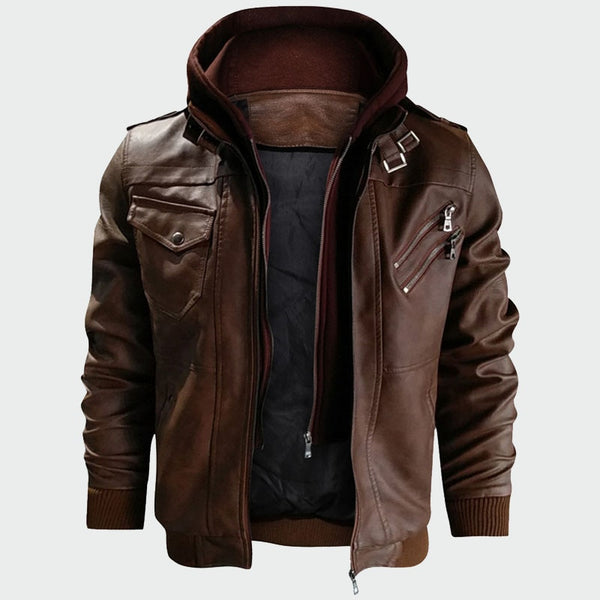 Men's Leather Jackets Autumn New Casual Motorcycle PU Jacket Leather Coats Men Faux Jacket Mens Brand Clothing ML212